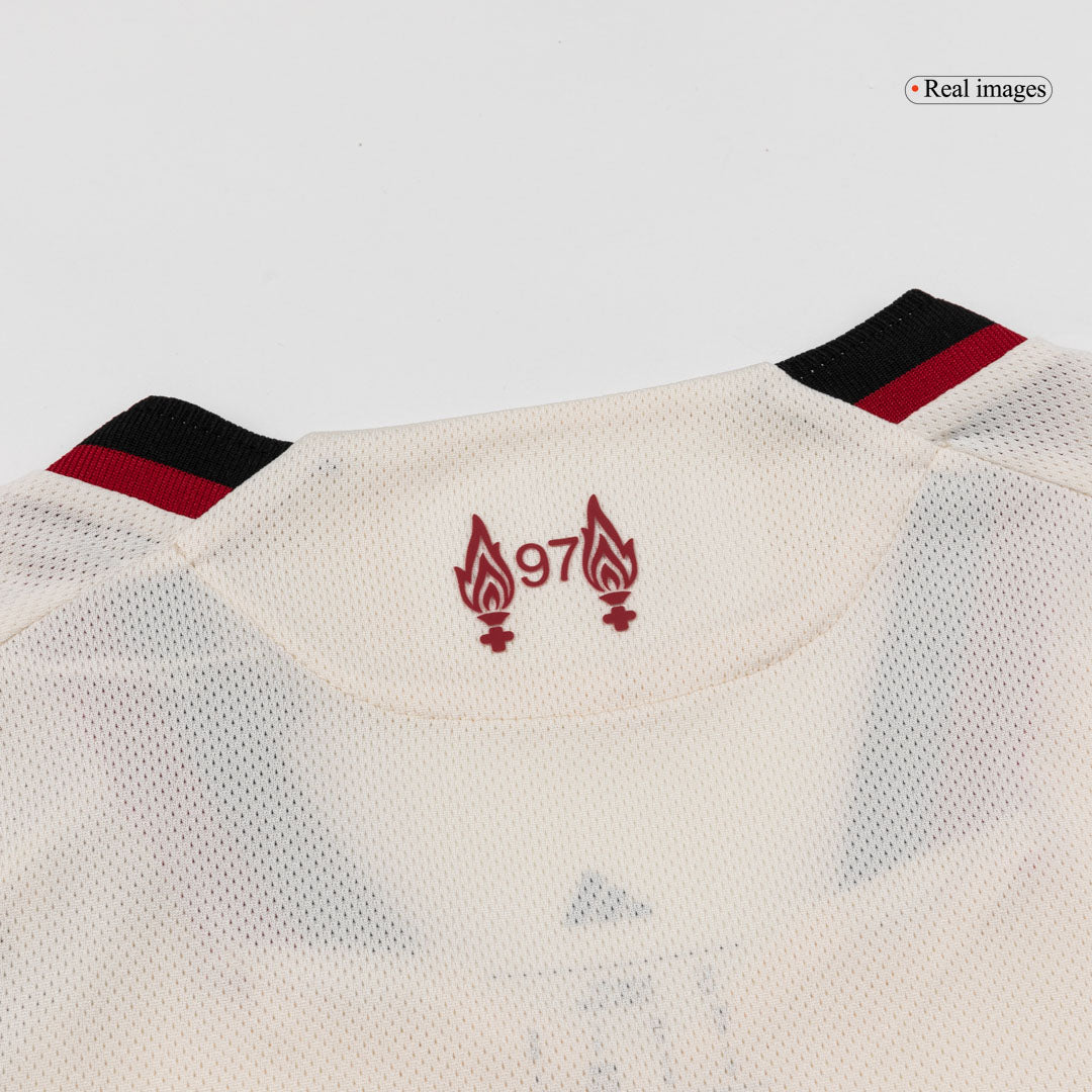 SZOBOSZLAI #8 Liverpool Uit Spelersversie Voetbalshirt 2025/26 - Slim Fit - achterkant