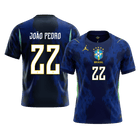 JOÃO PEDRO #22 Maillot de football brésilien pour homme Coupe du Monde 2026