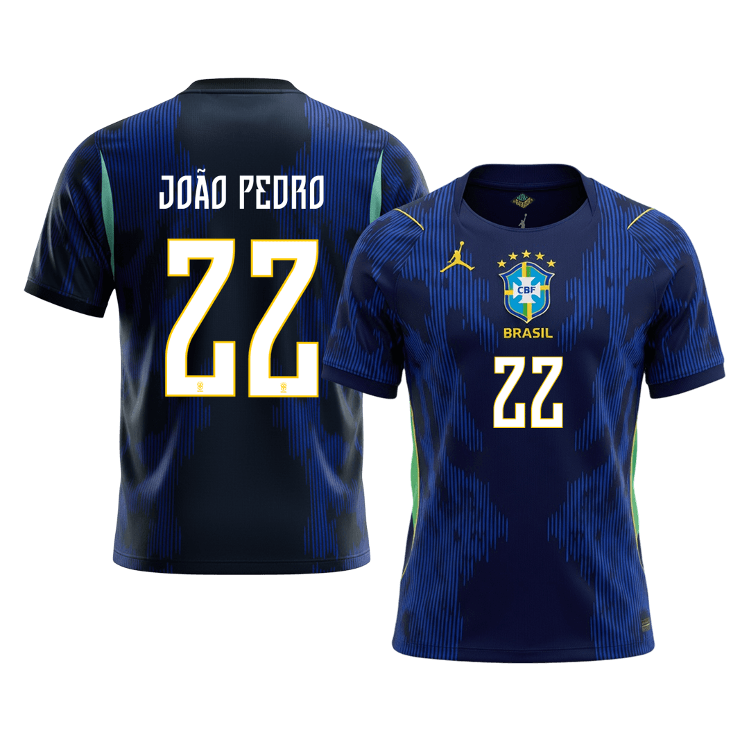 JOÃO PEDRO #22 Maillot de football brésilien pour homme Coupe du Monde 2026