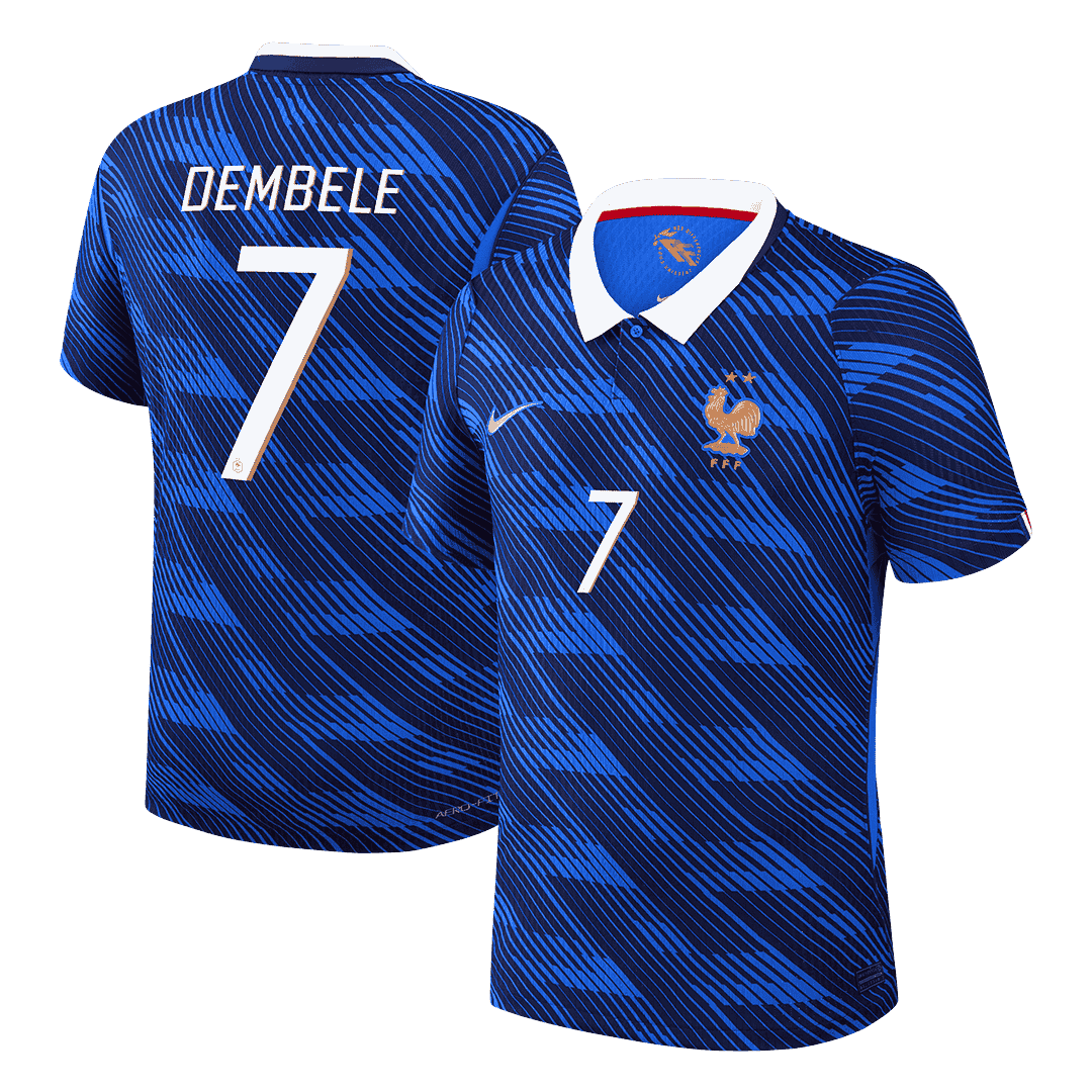 DEMBELE #7 Frankrijk Thuis Spelersversie Voetbalshirt WK Voetbal 2026 - Slim Fit - voorkant