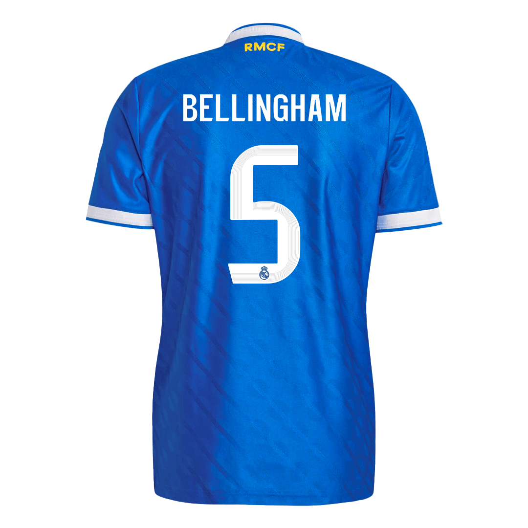 BELLINGHAM #5 Real Madrid Derde Spelersversie Voetbalshirt 2025/26 - Slim Fit - detail