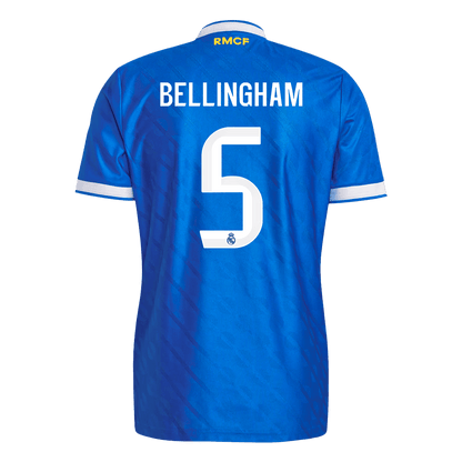 BELLINGHAM #5 Real Madrid Derde Spelersversie Voetbalshirt 2025/26 - Slim Fit - detail