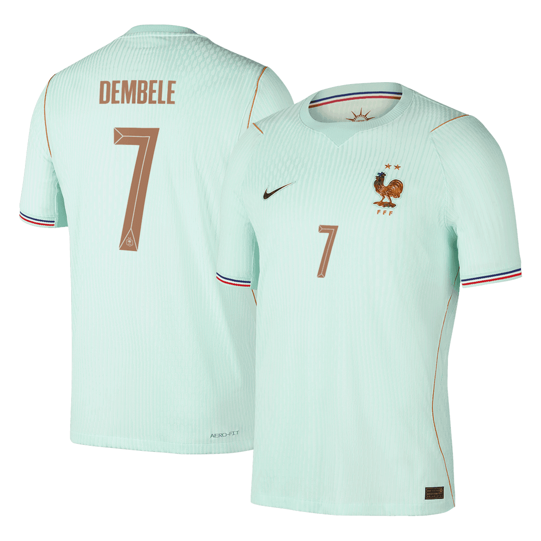 DEMBELE #7 Frankrijk Uit Spelersversie Voetbalshirt WK Voetbal 2026 - Slim Fit - voorkant