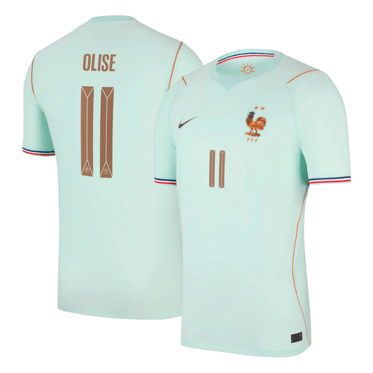 OLISE #11 Heren Frankrijk Uit Voetbalshirt WK Voetbal 2026 - voorkant