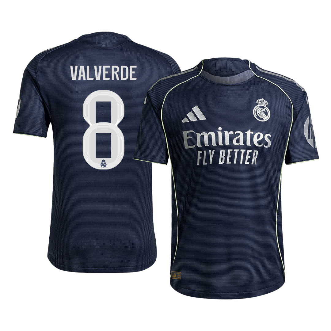 VALVERDE #8 Real Madrid Uit Spelersversie Voetbalshirt 2025/26 - Slim Fit