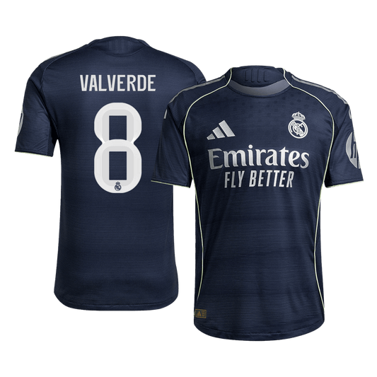 VALVERDE #8 Real Madrid Uit Spelersversie Voetbalshirt 2025/26 - Slim Fit