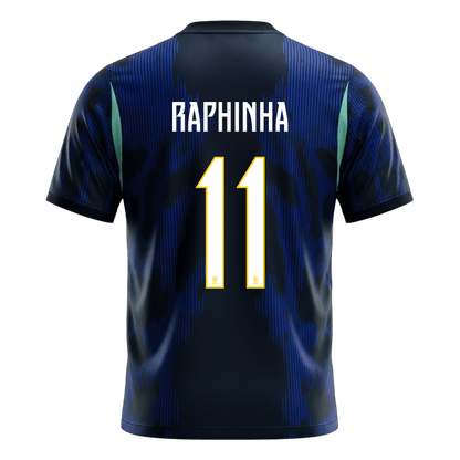 RAPHINHA #11 Heren Brazilië uitshirt WK Voetbal 2026