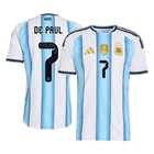 DE PAUL #7 Argentinië Spelersversie thuisshirt WK Voetbal 2026 - slim fit
