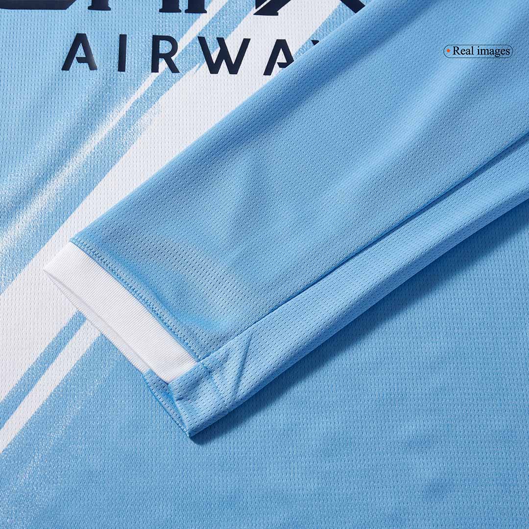 Heren Manchester City Thuis Lange Mouwen Voetbalshirt 2025/26 - achterkant