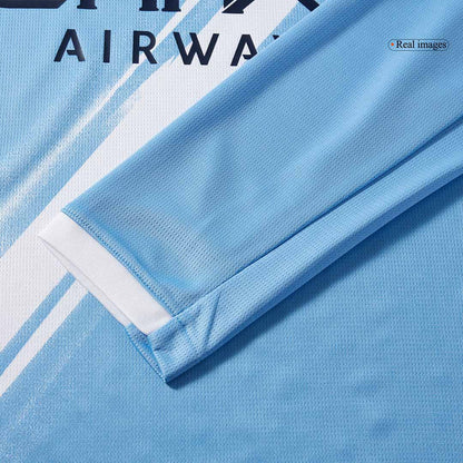 Heren Manchester City Thuis Lange Mouwen Voetbalshirt 2025/26 - achterkant