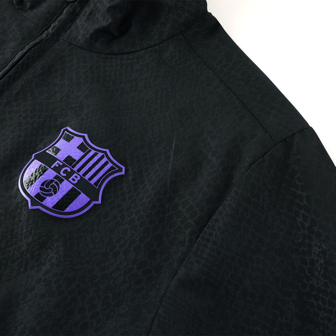 Barcelona Windjack 2025/26 Black - close-up