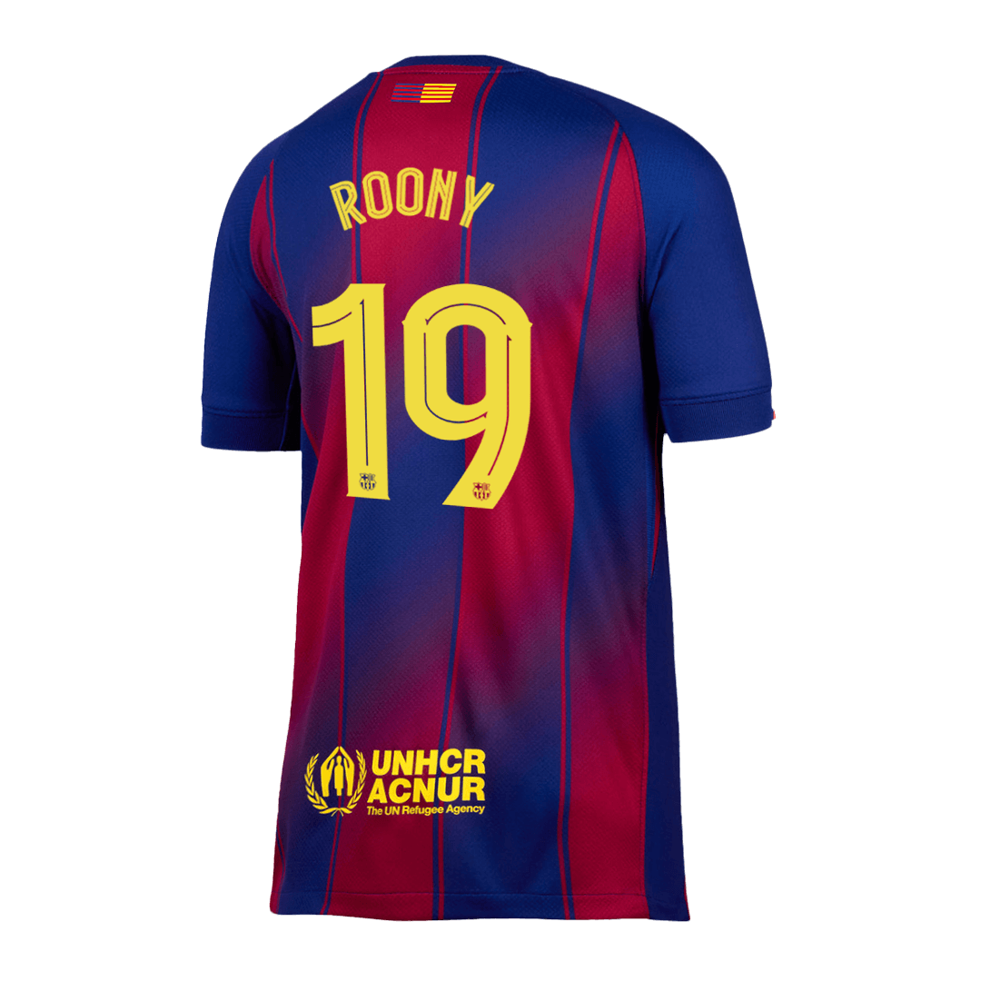 ROONY #19 Heren Barcelona Thuis Voetbalshirt 2025/26 - UCL [PREMIUM] - detail