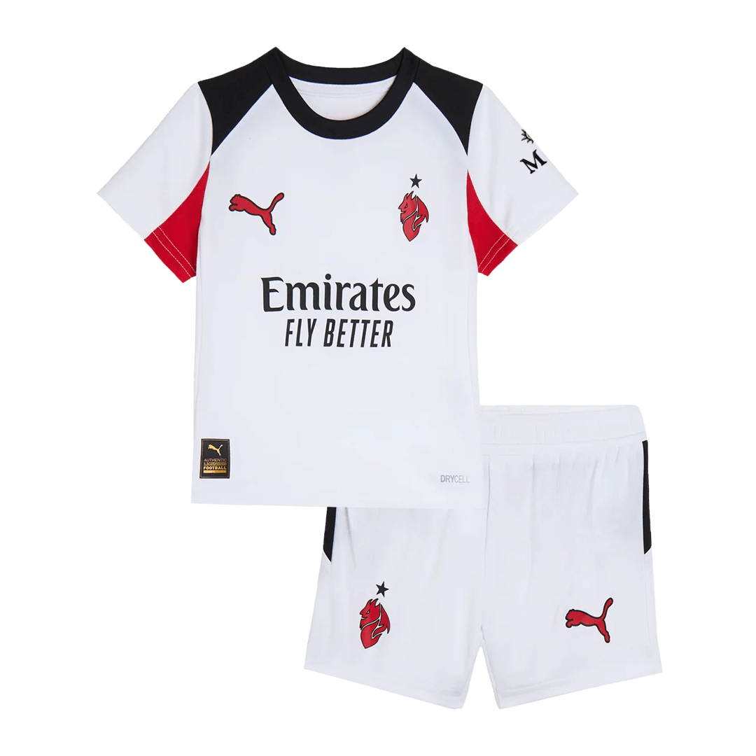 Kinder AC Milan Uit Tenue 2025/26 football shirt