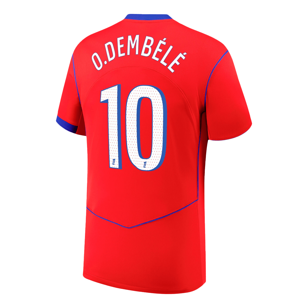 O.DEMBéLé #10 Heren PSG Derde Voetbalshirt 2025/26 - extra