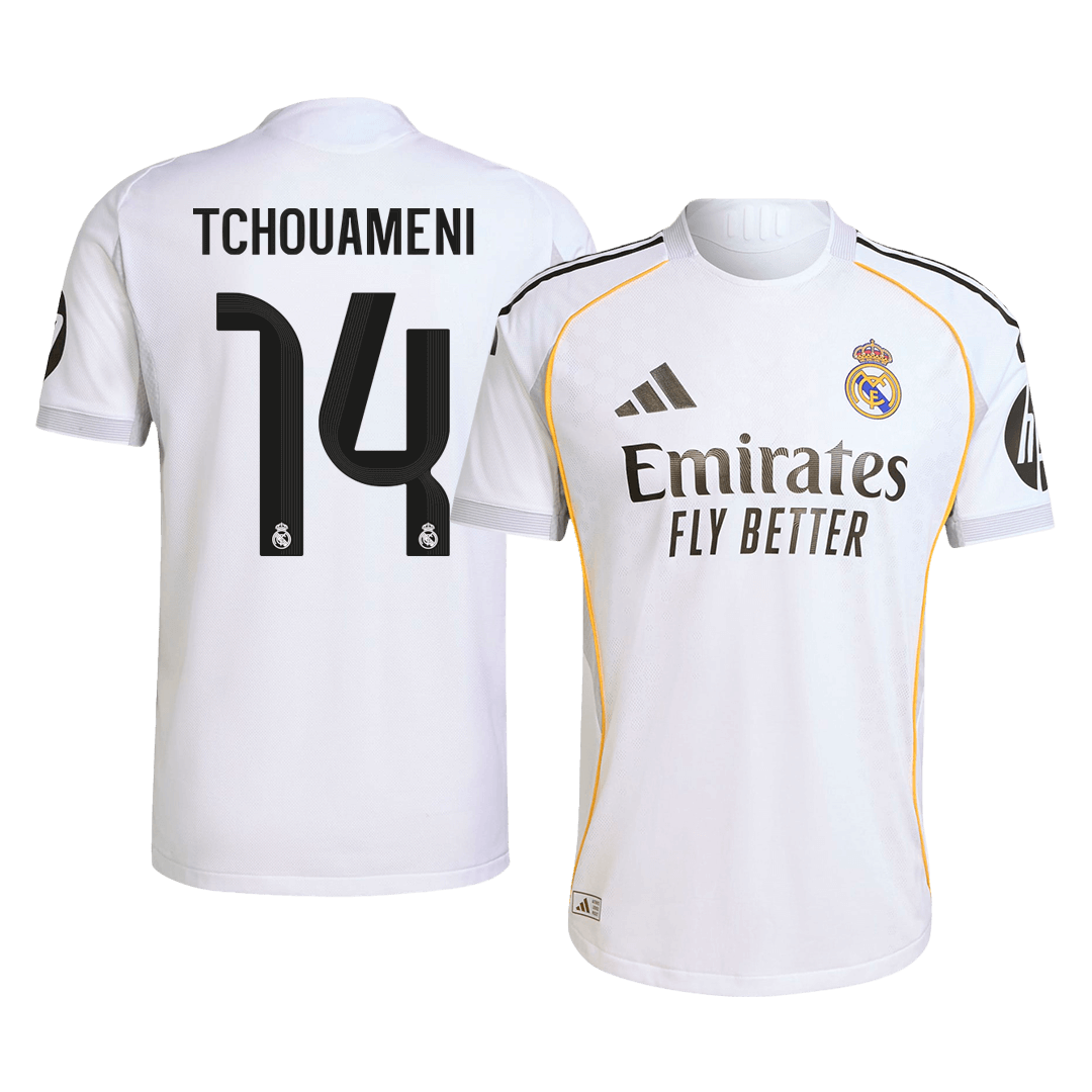TCHOUAMENI #14 Real Madrid Thuis Spelersversie Voetbalshirt 2025/26 - Slim Fit