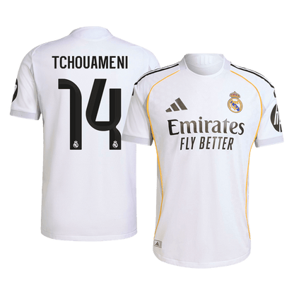 TCHOUAMENI #14 Real Madrid Thuis Spelersversie Voetbalshirt 2025/26 - Slim Fit
