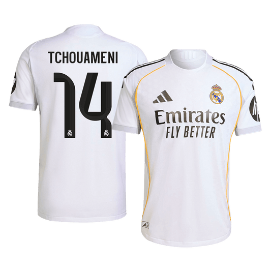 TCHOUAMENI #14 Real Madrid Thuis Spelersversie Voetbalshirt 2025/26 - Slim Fit