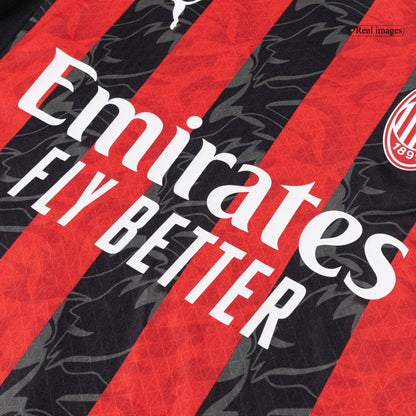 AC Milan Thuis Spelersversie Voetbalshirt 2025/26 - Slim Fit - zijkant