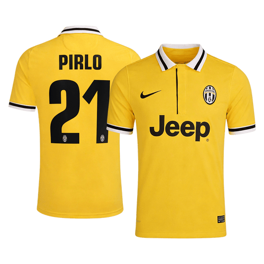 PIRLO #21 Retro Juventus Uit Voetbalshirt 2013/14 - voorkant
