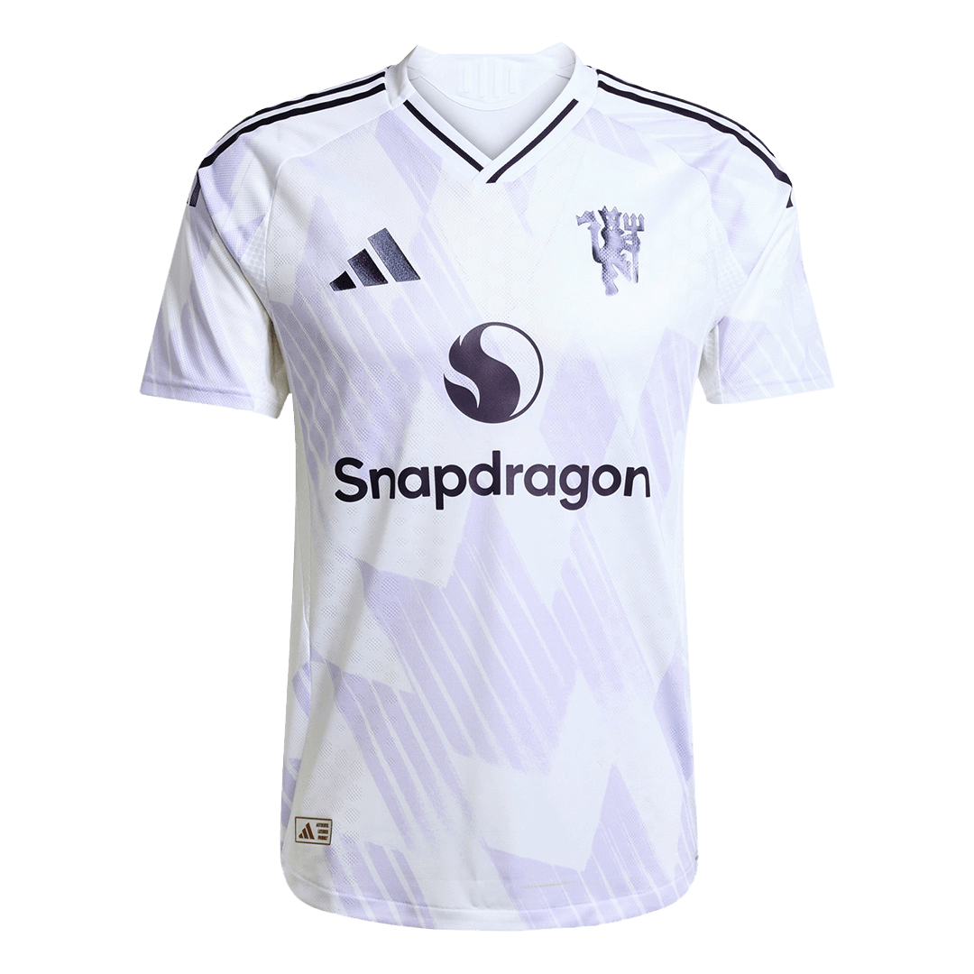 B.FERNANDES #8 Manchester United Uit Spelersversie Voetbalshirt 2025/26 - Slim Fit - achterkant