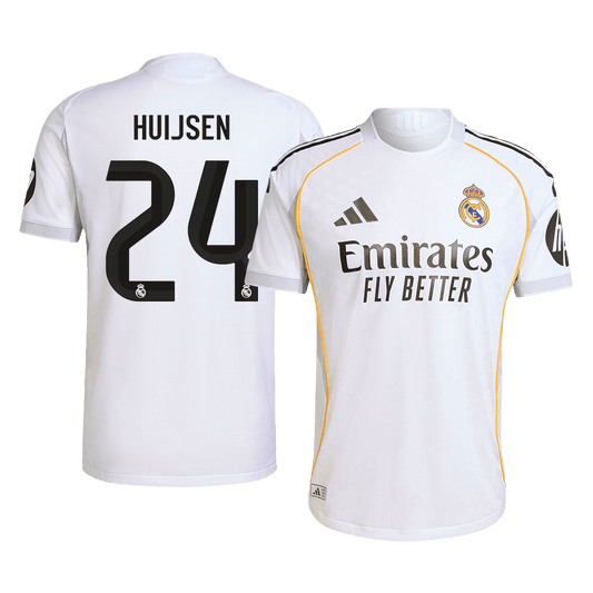 HUIJSEN #24 Real Madrid Thuis Spelersversie Voetbalshirt 2025/26 - Slim Fit