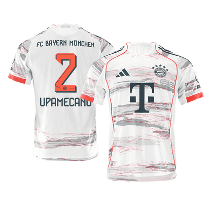UPAMECANO #2 Bayern Munich Uit Spelersversie Voetbalshirt 2025/26 - Slim Fit