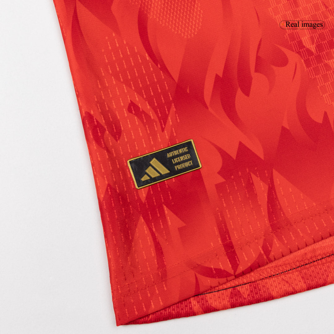 België Thuis Spelersversie Voetbalshirt WK Voetbal 2026 - Slim Fit - detail