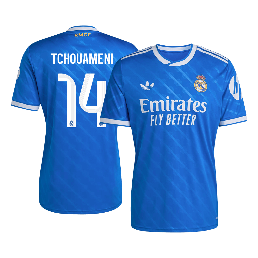 TCHOUAMENI #14 Heren Real Madrid Derde Voetbalshirt 2025/26