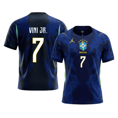 VINI JR. #7 Heren Brazilië Uit Voetbalshirt WK Voetbal 2026 - voorkant