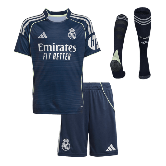 Kinder Real Madrid Uit Tenue 2025/26 football shirt