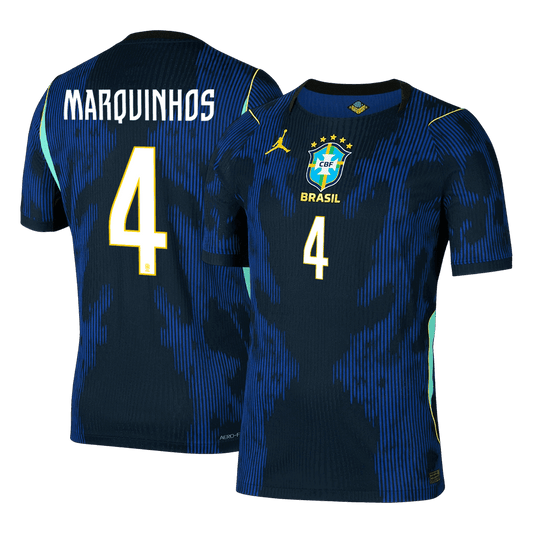 MARQUINHOS #4 Brazilië Spelersversie uitshirt WK Voetbal 2026 - slim fit