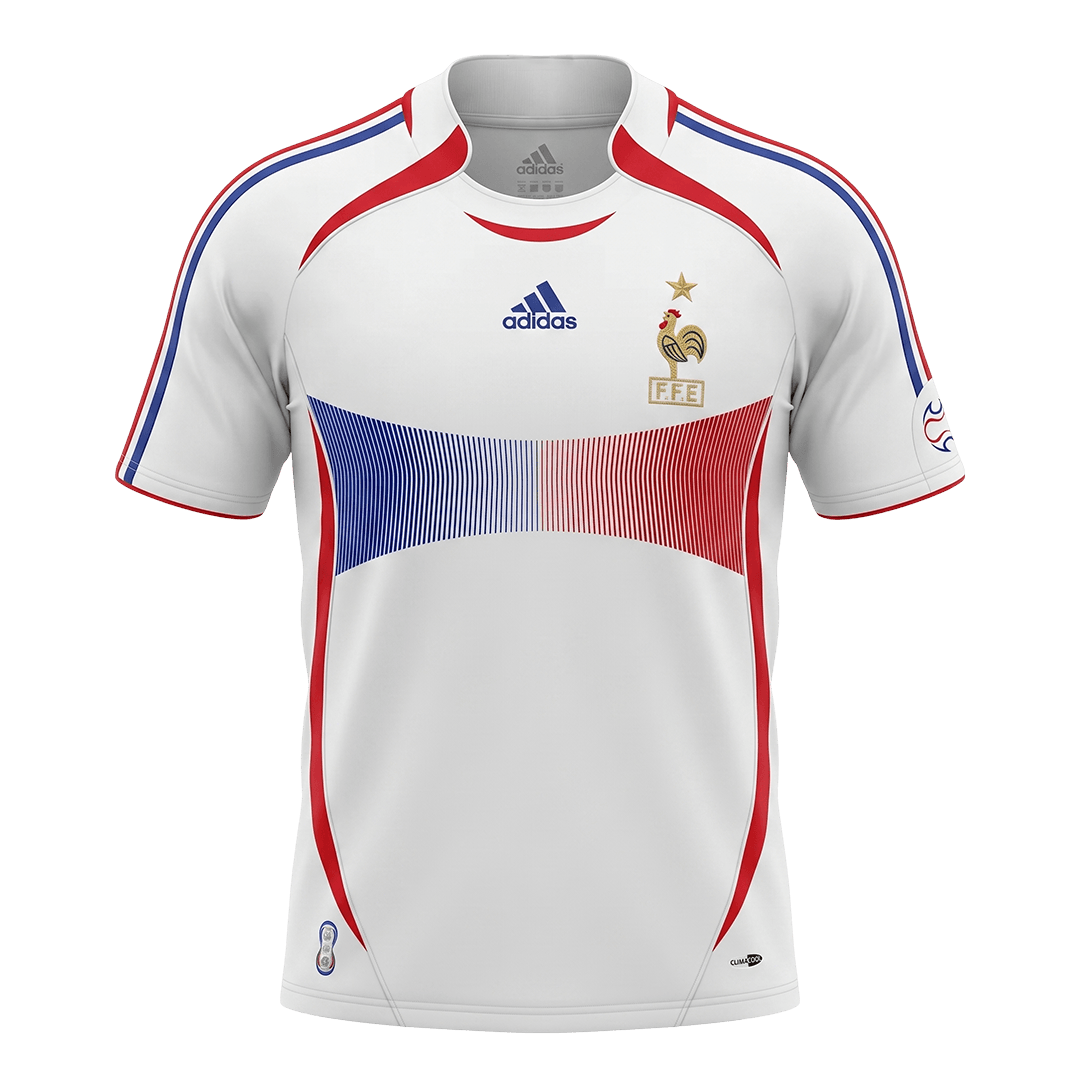 Retro Frankrijk Uit Voetbalshirt 2006 - voorkant