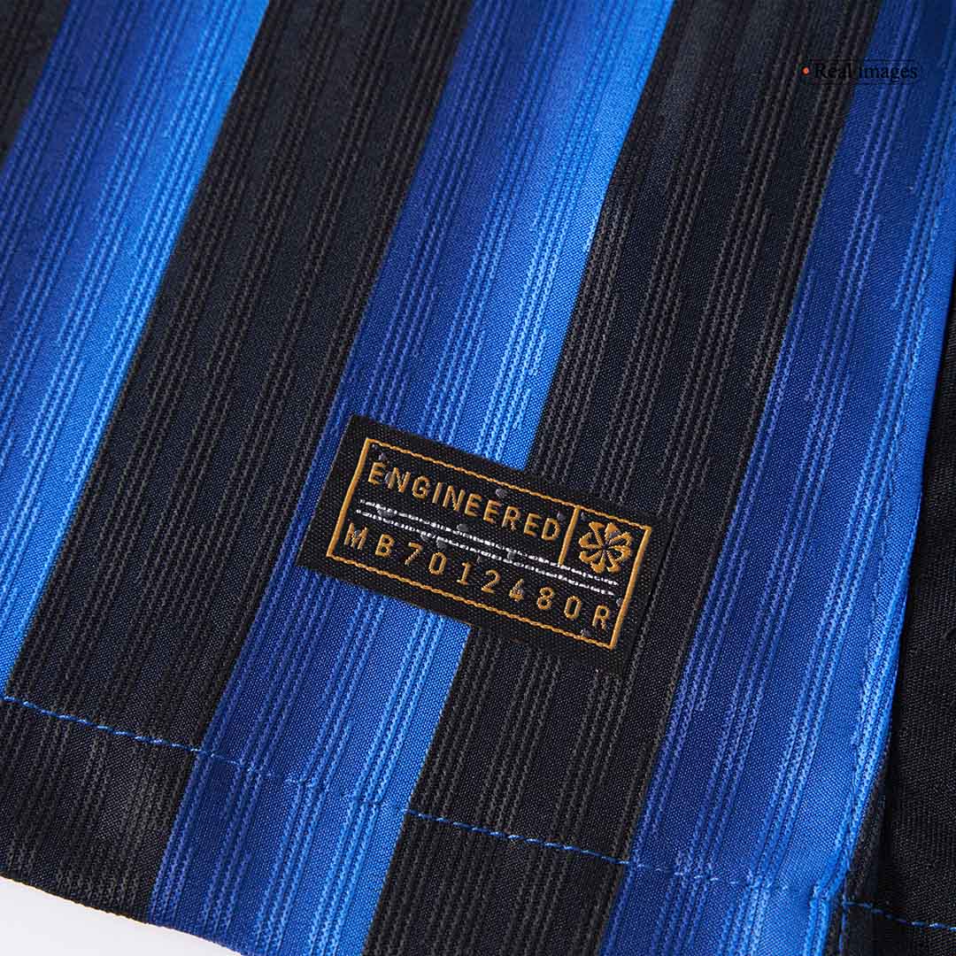 Inter Milan Thuis Spelersversie Voetbalshirt 2025/26 - Slim Fit - close-up