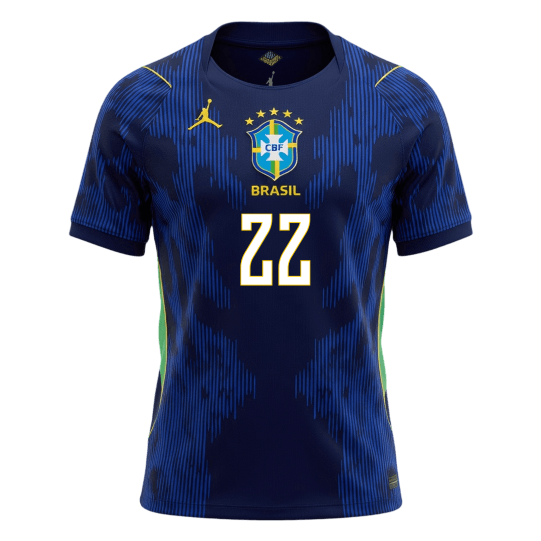 JOÃO PEDRO #22 Maillot de football brésilien pour homme Coupe du Monde 2026