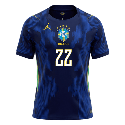 JOÃO PEDRO #22 Maillot de football brésilien pour homme Coupe du Monde 2026