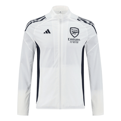 Arsenal Windjack 2025/26 White football shirt