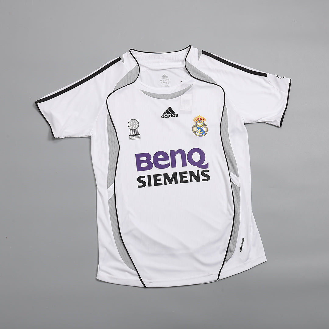 Retro Real Madrid Thuis Voetbalshirt 2006/07 - achterkant