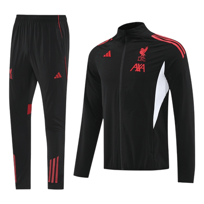 Liverpool Trainingsjack Set(top+broek) 2025/26 Black - achterkant