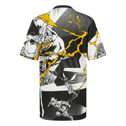 Heren Real Madrid X Marvel Voetbalshirt 2025/26 Zwart-wit - achterkant