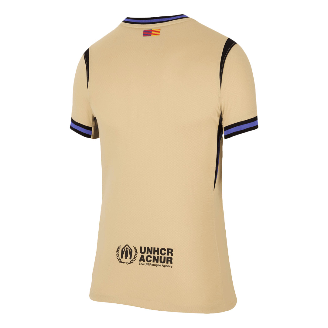 Dames Barcelona Uit Voetbalshirt 2025/26 - achterkant