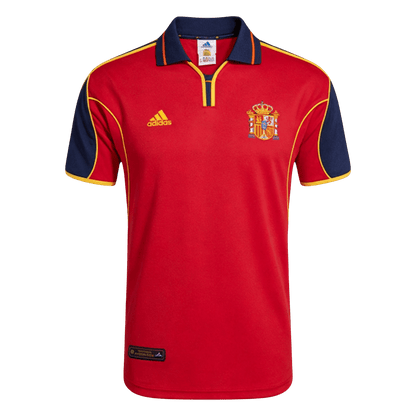 Retro Spanje Thuis Voetbalshirt 2000 - voorkant