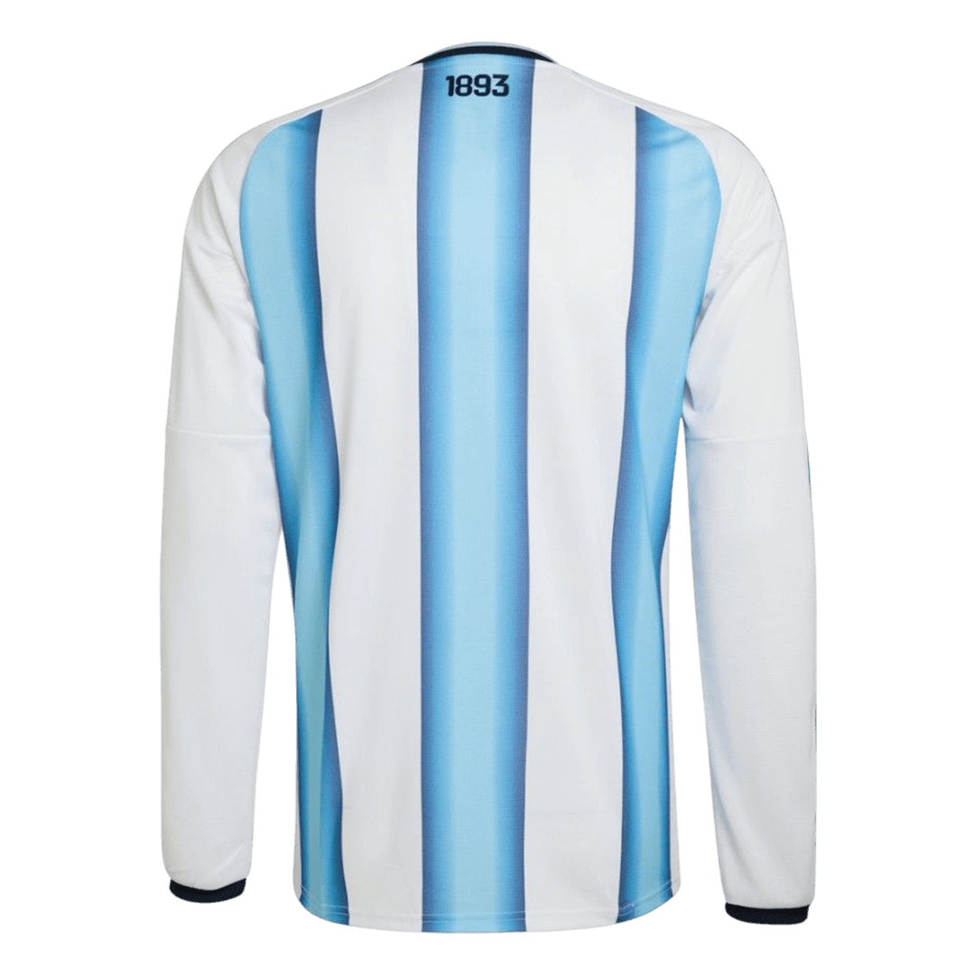 Heren Argentinië Thuis Lange Mouwen Voetbalshirt WK Voetbal 2026 - detail