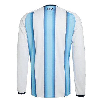 Heren Argentinië Thuis Lange Mouwen Voetbalshirt WK Voetbal 2026 - detail