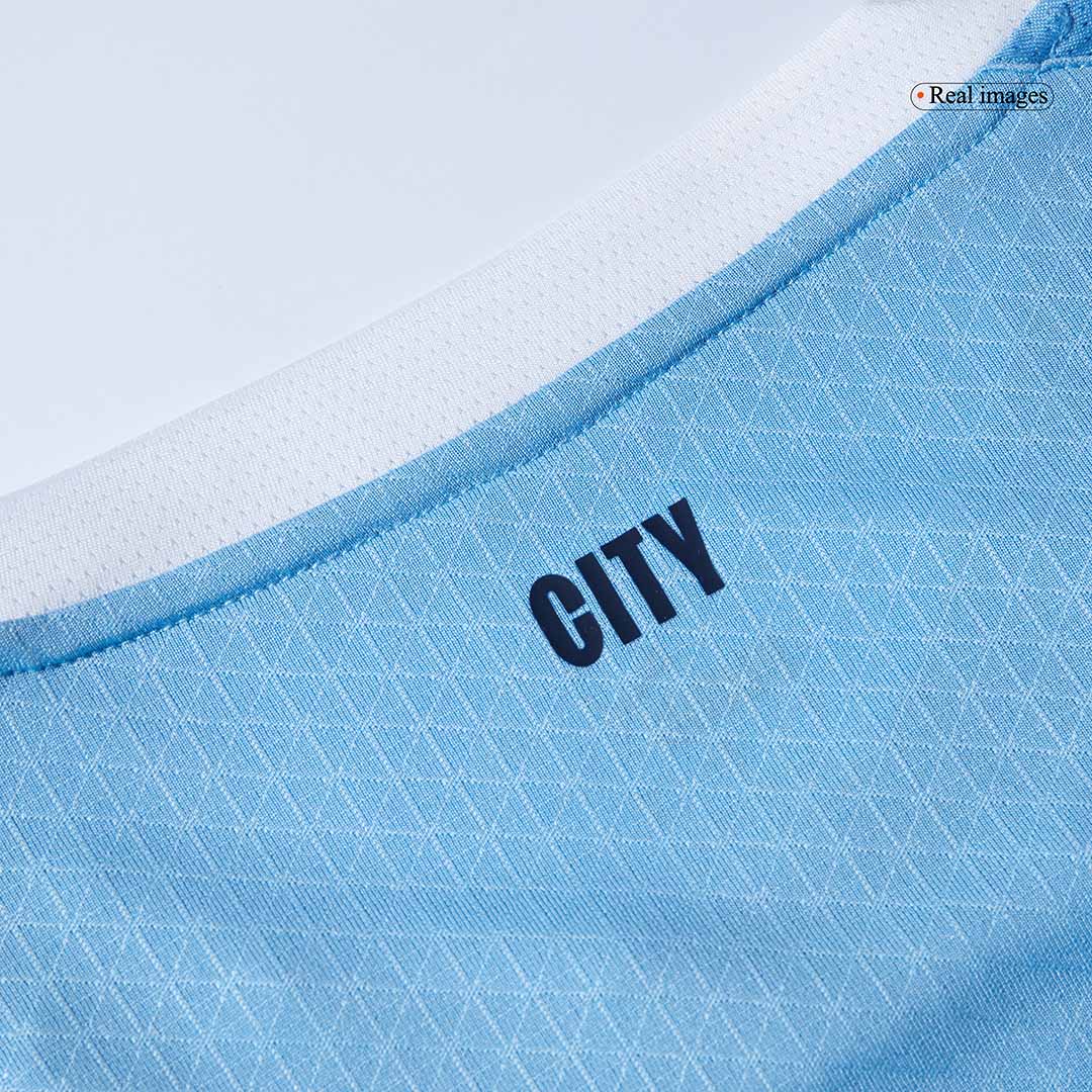 HAALAND #9 Manchester City Thuis Spelersversie Voetbalshirt 2025/26 - Club World Cup - Slim Fit - close-up