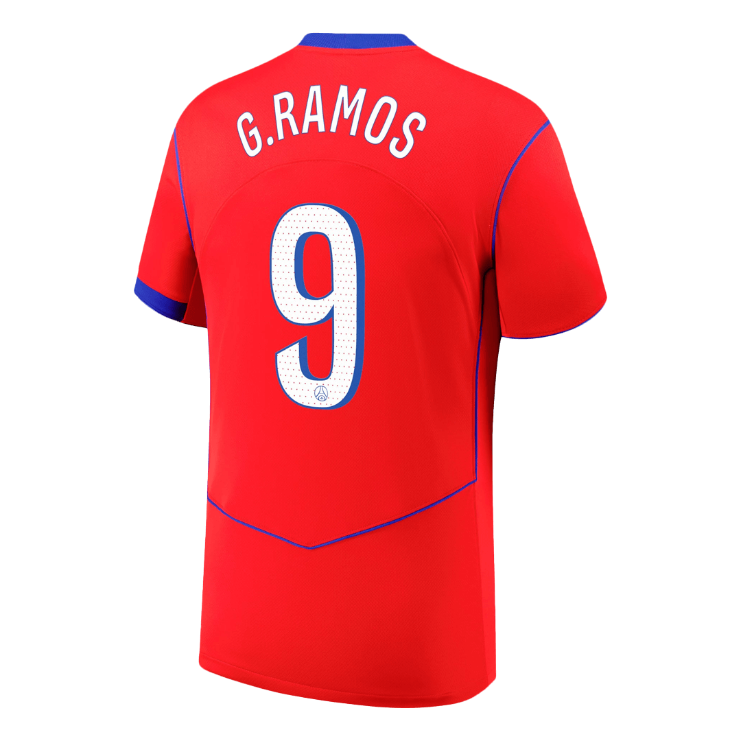G.RAMOS #9 Heren PSG Derde Voetbalshirt 2025/26 - extra