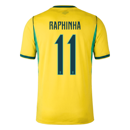 RAPHINHA #11 Heren Brazilië thuisshirt WK Voetbal 2026