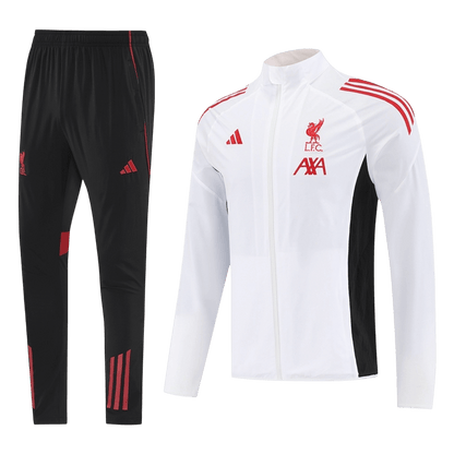 Liverpool Trainingsjack Set(top+broek) 2025/26 White - detail