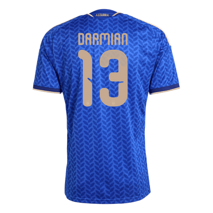 DARMIAN #13 Heren Italië Thuis Voetbalshirt WK Voetbal 2026 - achterkant