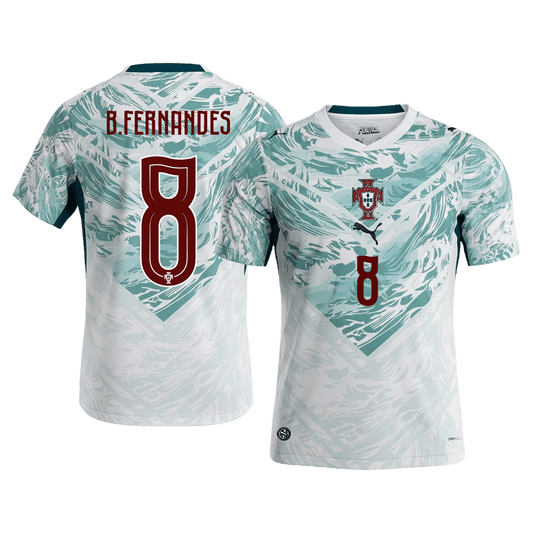 B.FERNANDES #8 Heren Portugal uitshirt WK Voetbal 2026