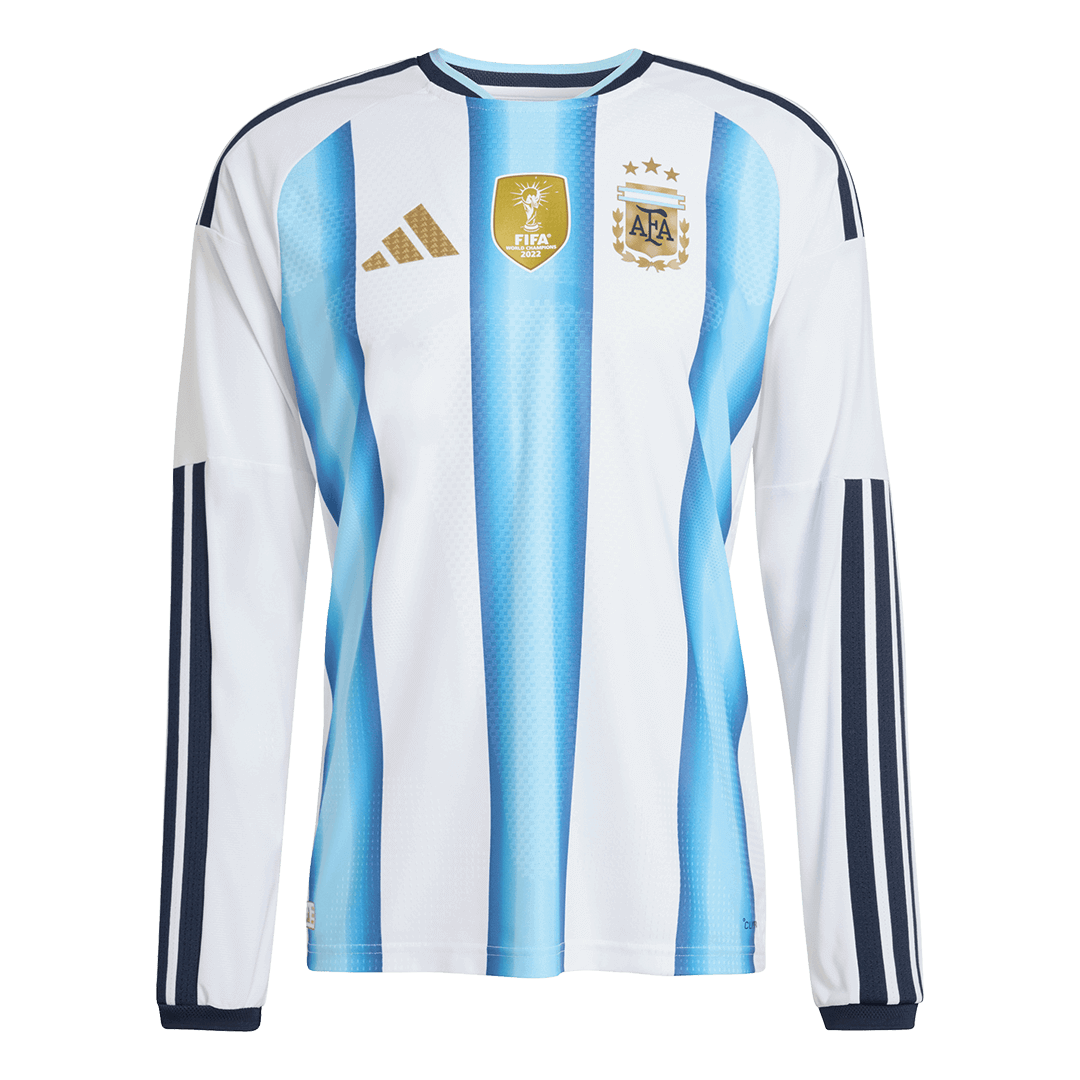 Argentinië Thuis Spelersversie Lange Mouwen Voetbalshirt 2026 - Slim Fit